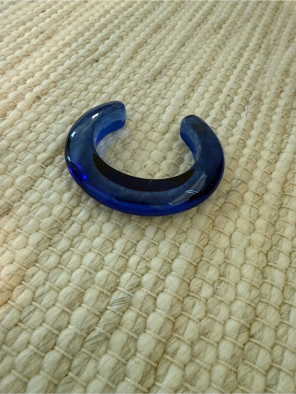 Lizzie Fortunato Blue Lucite Bangle